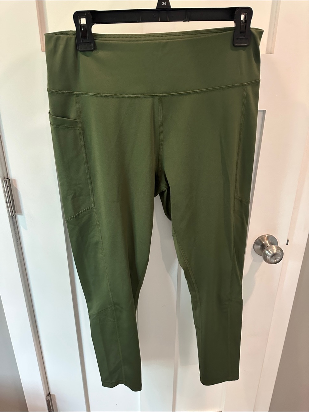 Juicy Couture Olive Green High-Rise Pocket Leggings